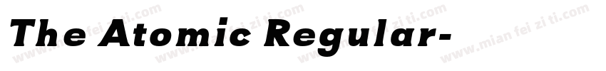 The Atomic Regular字体转换
